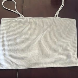 Plain white pacsun crop